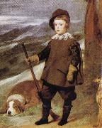 Diego Velazquez Prince Baltasar Carlos in Hunting Dress(detail) oil painting reproduction